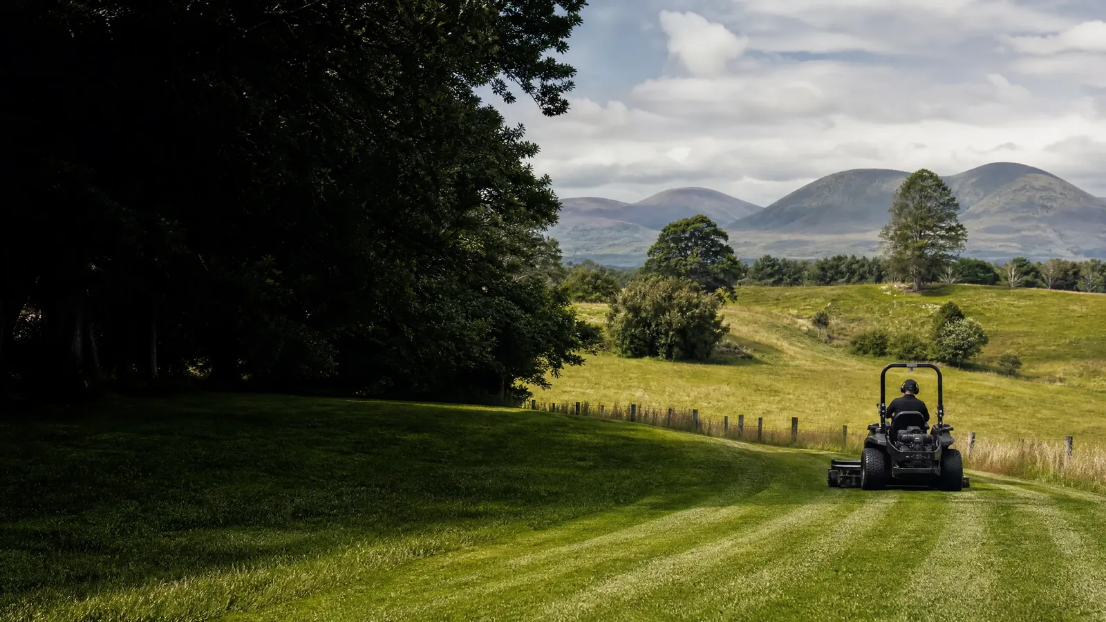 A large freshly mown New Zealand lifestyle block